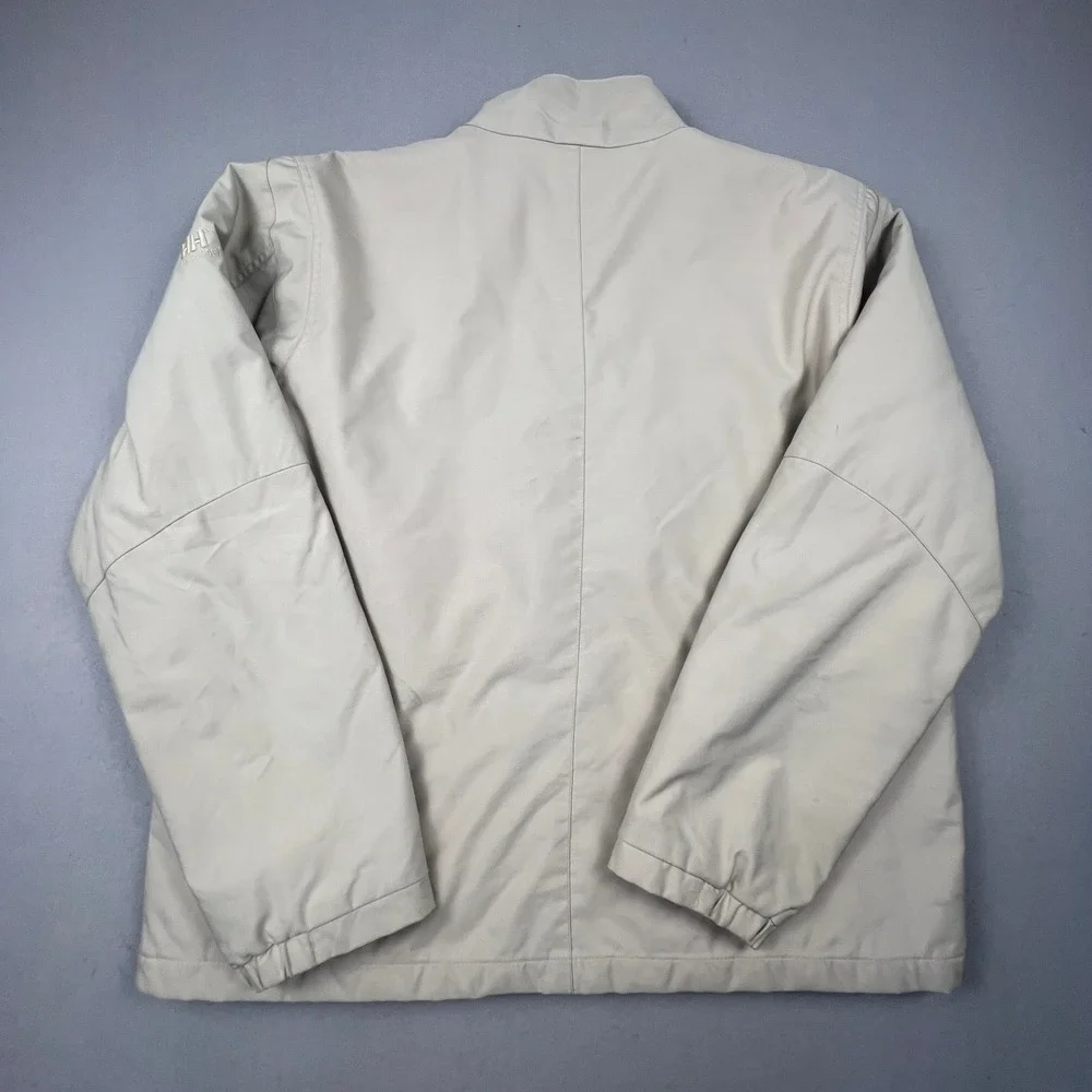 Helly Hansen Workwear Jacket Mens XXL Beige Quilted Snowboard Outdoor Gorpcore